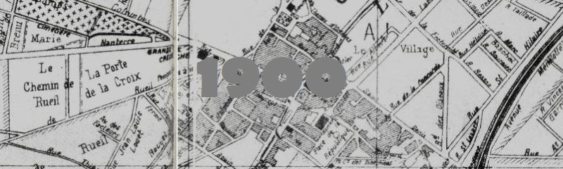 Plan de la ville de Colombes en 1900.