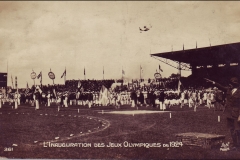 Carte postale de l'inauguration des Jeux Olympique 1924.