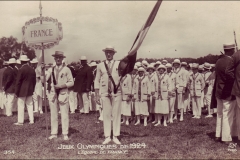 Carte postale des Jeux Olympique 1924 - L'équipe de France.