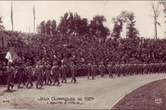 Carte postale des Jeux Olympique 1924 - L'équipe d'Italie.