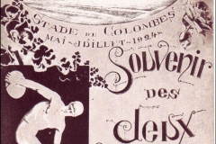 Carte postale souvenir des jeux Olympiques de 1924.