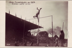 Carte postale Jeux Olympique 1924 - Saut en hauteur.