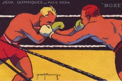 Jeux Olympiques de Paris 1924 - Carte postale Pautauberge - Boxe.