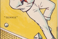 Jeux Olympiques de Paris 1924 - Carte postale Pautauberge - Tennis.